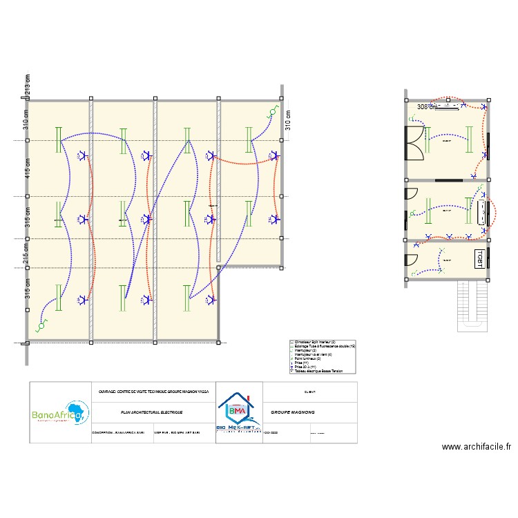 PLAN ARCITECTURAL ELECTRIQUE NEW . Plan de 12 pièces et 751 m2