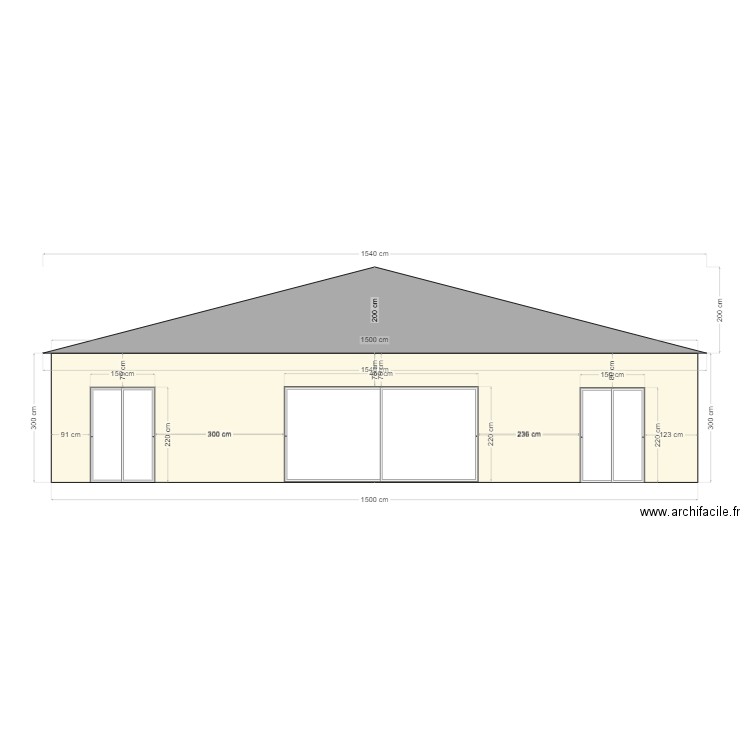 facade 4. Plan de 0 pièce et 0 m2