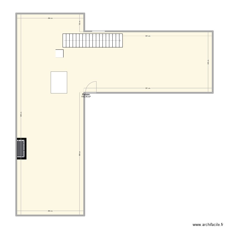 maison02. Plan de 1 pièce et 116 m2