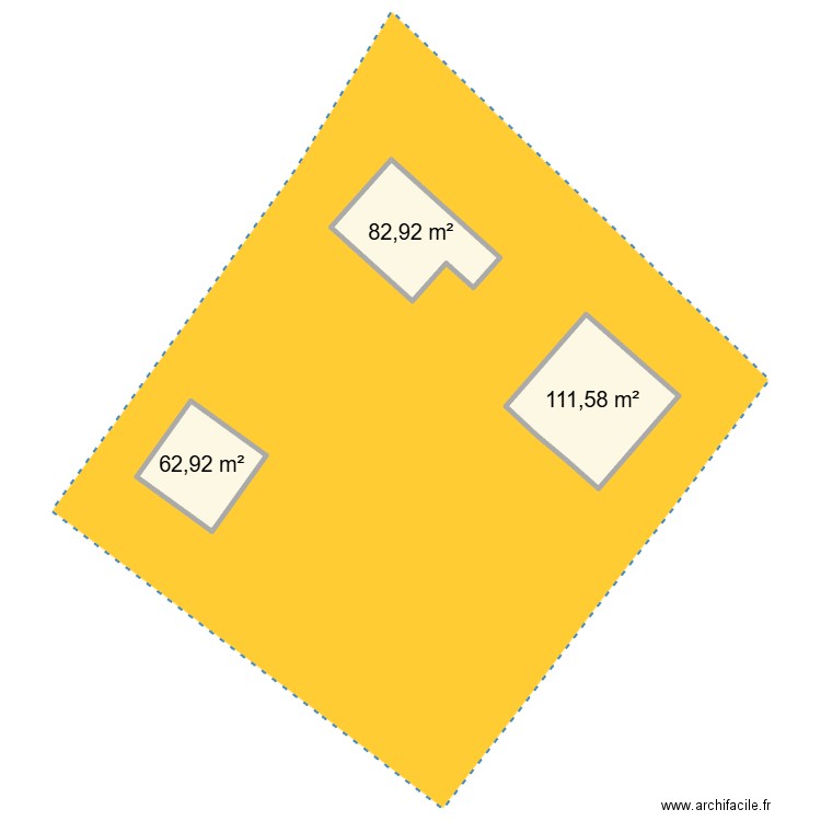 plan How chong . Plan de 3 pièces et 257 m2