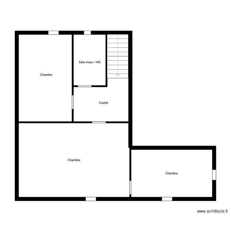 CHARRASSE 2ème. Plan de 4 pièces et 76 m2