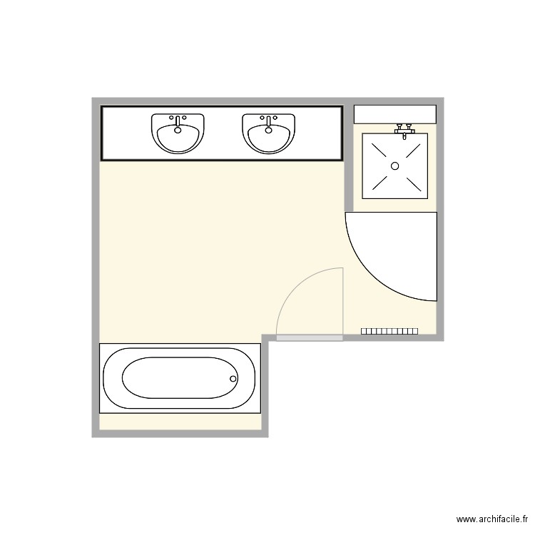 De coninck. Plan de 1 pièce et 10 m2