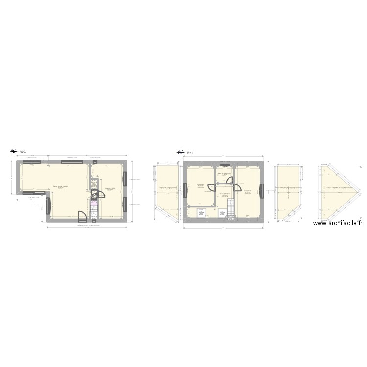 ML24011184 DUPOUY. Plan de 13 pièces et 116 m2