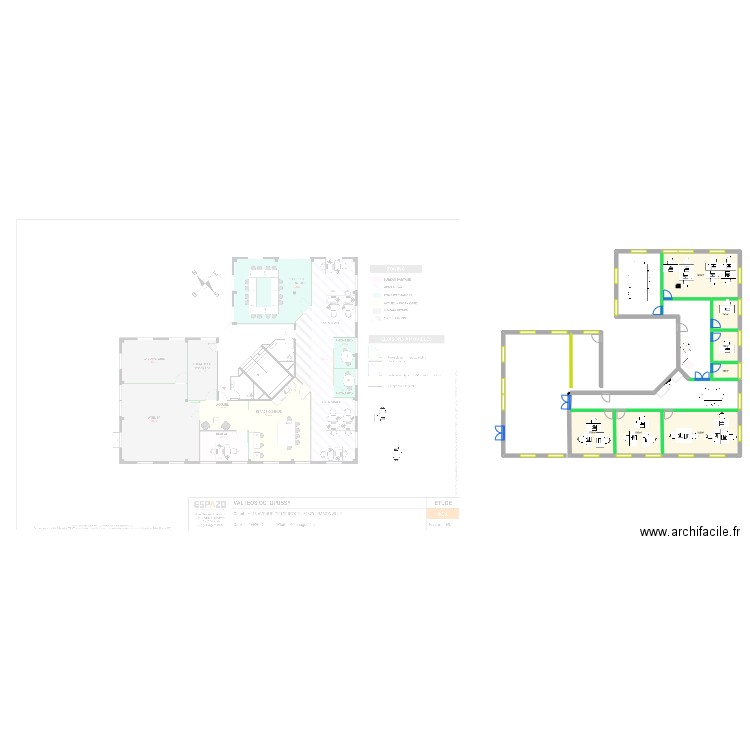 Le poulpe. Plan de 7 pièces et 120 m2