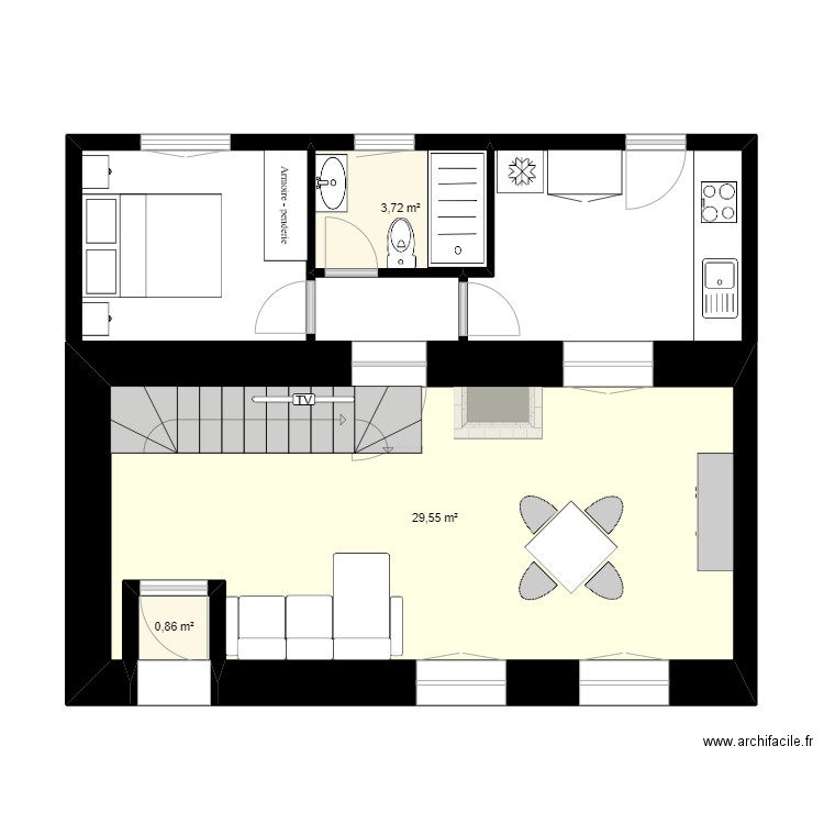 PLANTA BAJA APTO. A   (IZQUIERDA)   01. Plan de 0 pièce et 0 m2