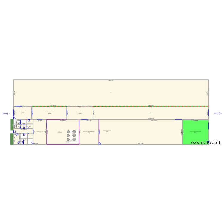 USINE AROMES LIQUIDES INDUBASE 26122024. Plan de 22 pièces et 2618 m2