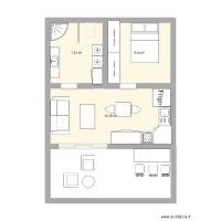 maison 36m2 avec 1 chambre