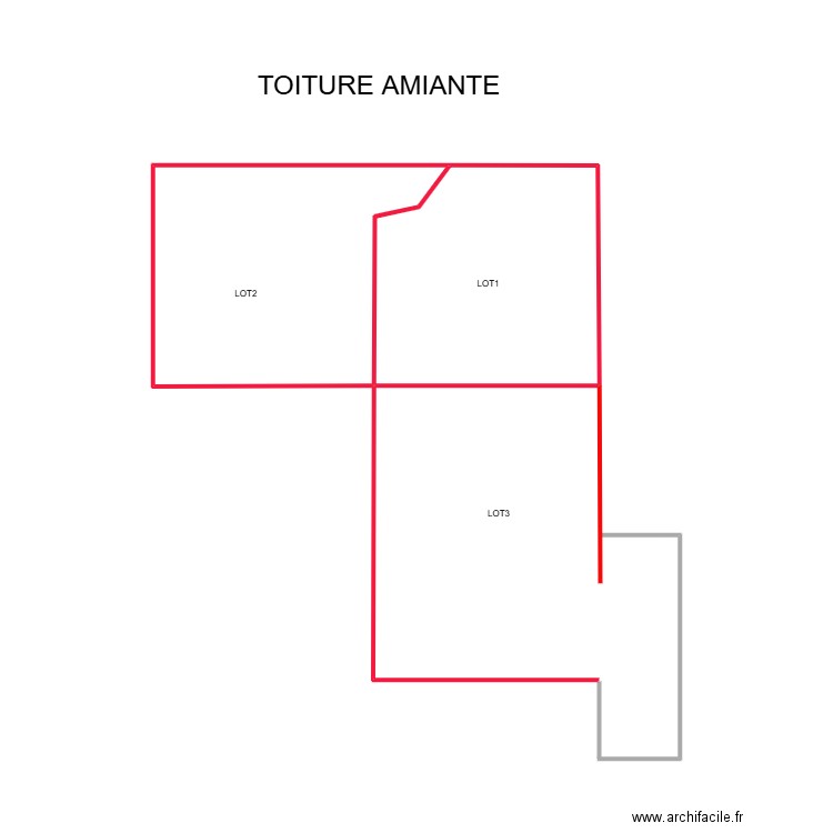 TOITURE. Plan de 2 pièces et 18 m2