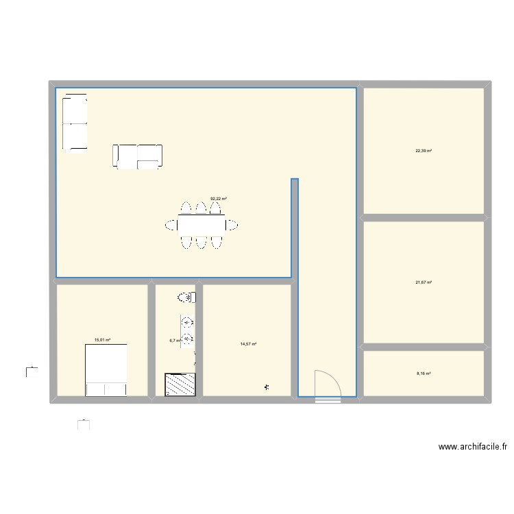 TEST. Plan de 7 pièces et 181 m2