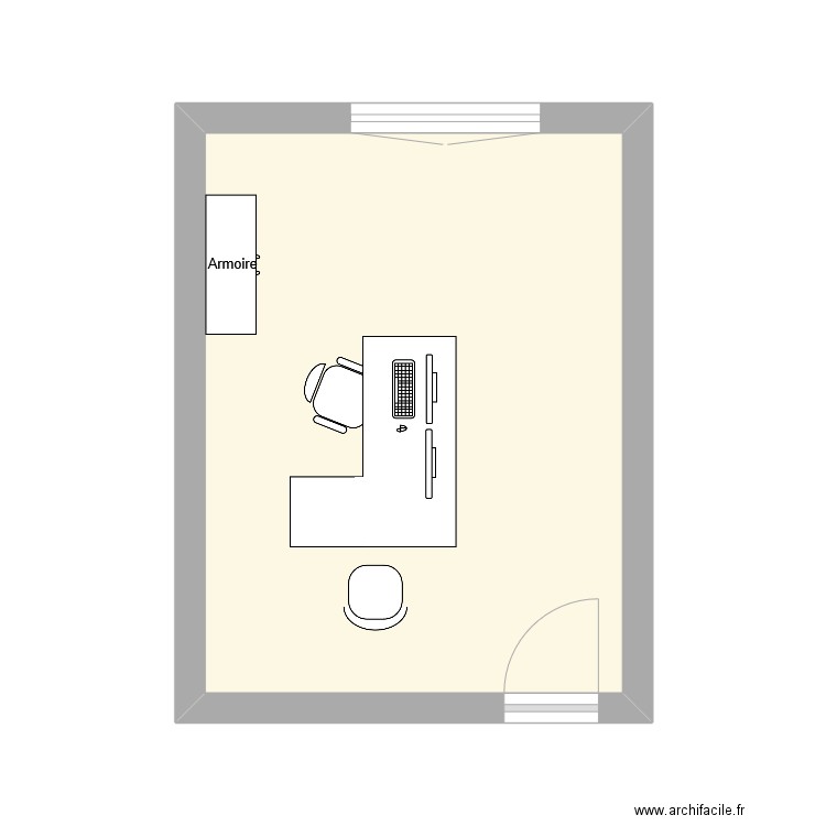 plan LANOY Douchy-Les-Mines CCAS v2. Plan de 1 pièce et 17 m2