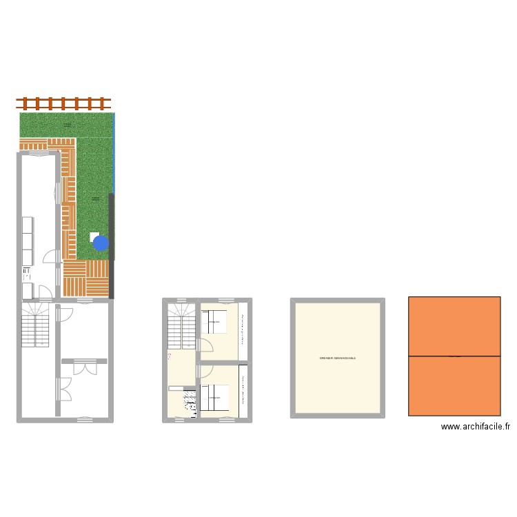 Viag. Plan de 3 pièces et 69 m2