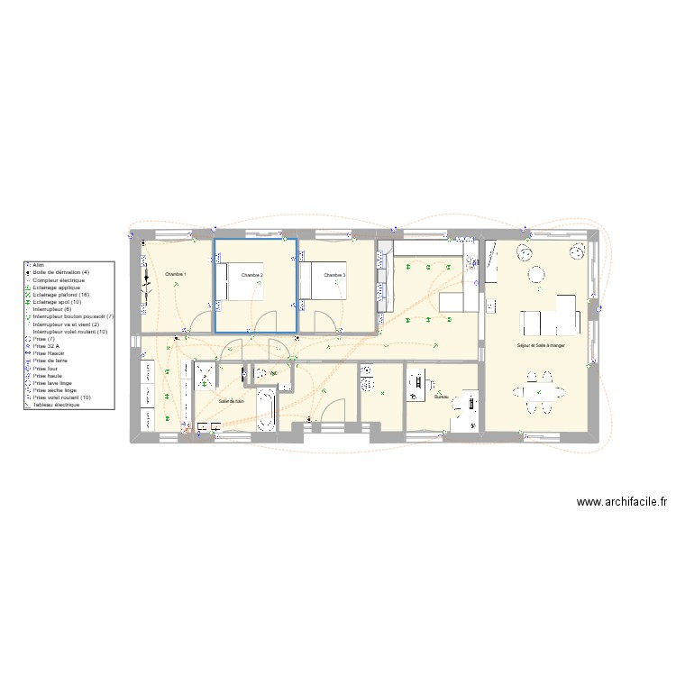 Tressin Marie Maxime. Plan de 10 pièces et 105 m2