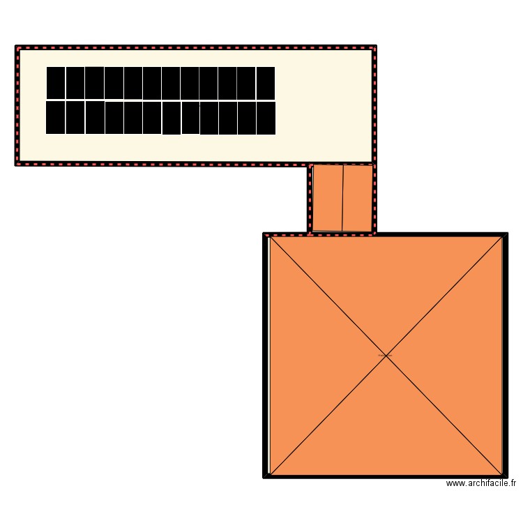 INSERTION PV. Plan de 3 pièces et 336 m2