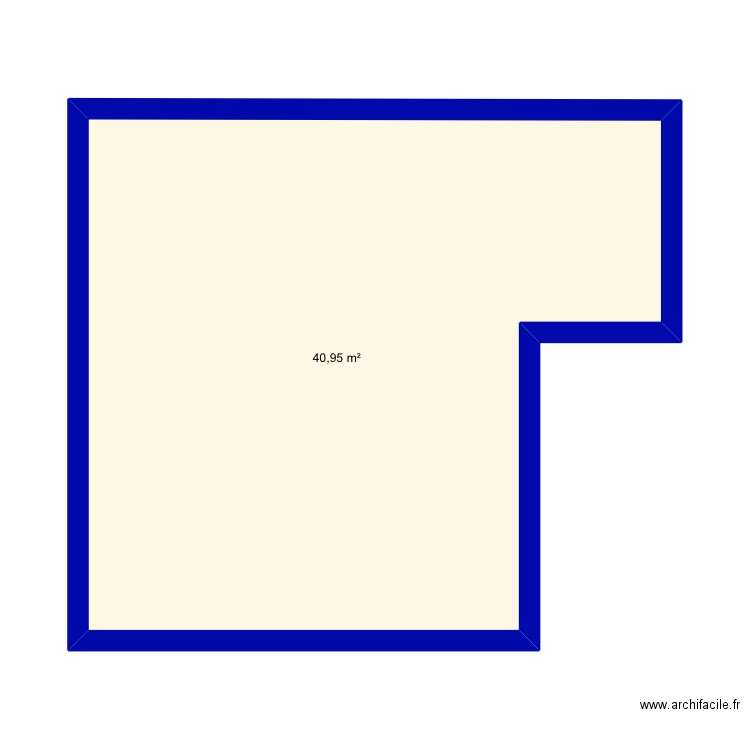 Ste luce. Plan de 1 pièce et 41 m2