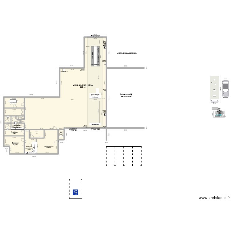 CCT mixte VL /CL CTAL HERMIVAL LES VAUX 14CTHE. Plan de 13 pièces et 433 m2