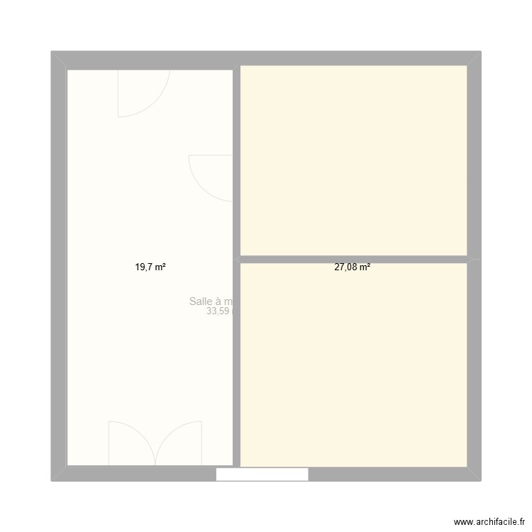 Vendée. Plan de 5 pièces et 94 m2