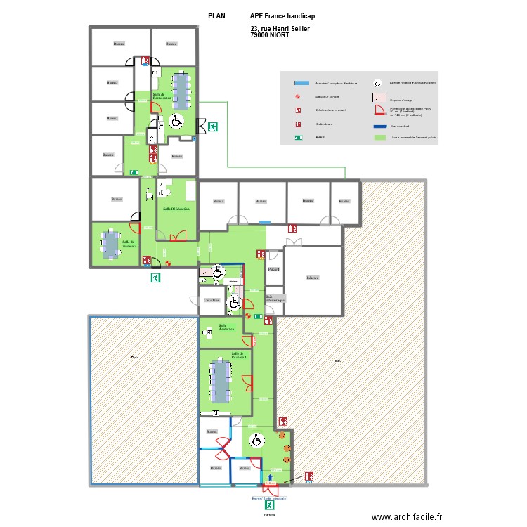 plan local  complété 12.02.25. Plan de 15 pièces et 709 m2