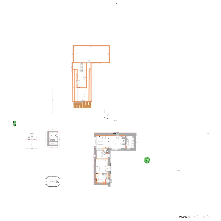 VILLAC N3. Plan de 6 pièces et 58 m2