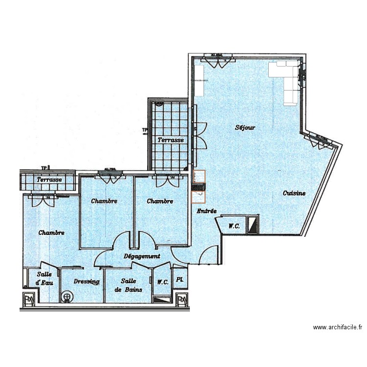 APPARTGEGE. Plan de 0 pièce et 0 m2