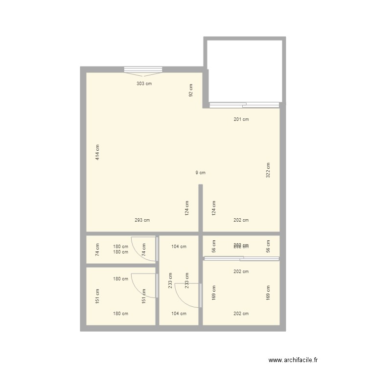 MICHAL. Plan de 6 pièces et 30 m2