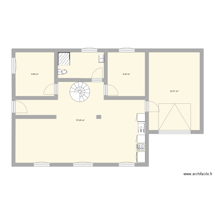 a construire 2. Plan de 4 pièces et 99 m2