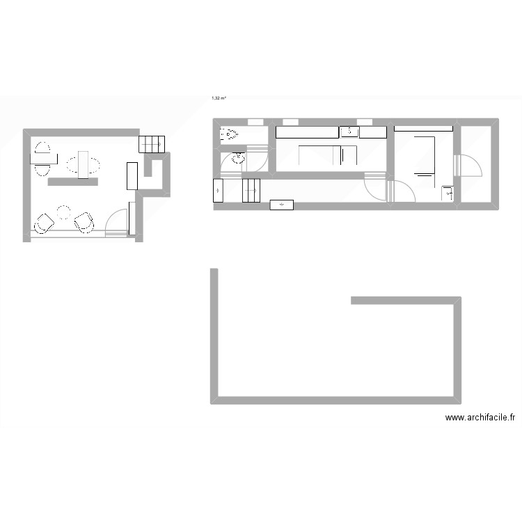 Plan dossier espace zen . Plan de 5 pièces et 20 m2