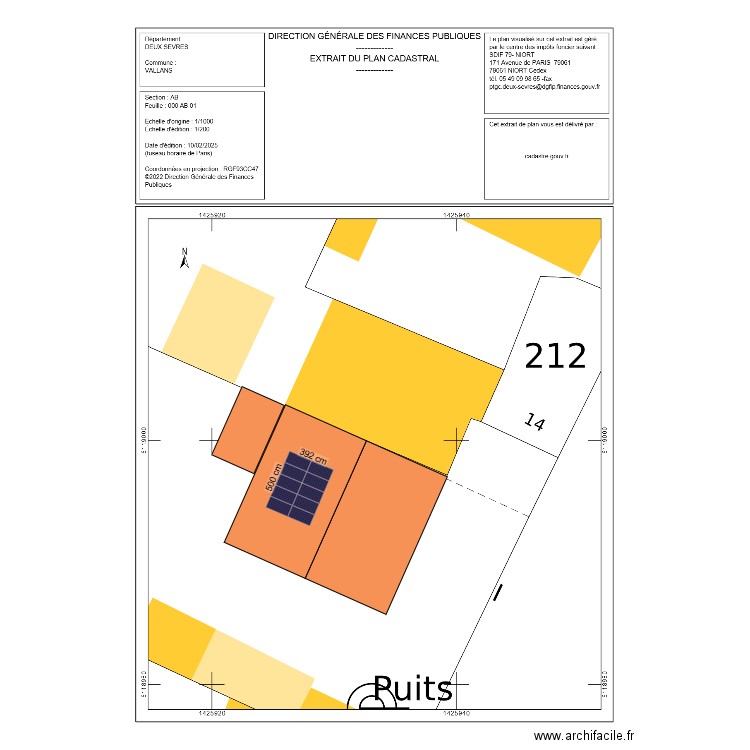 COCHET. Plan de 0 pièce et 0 m2