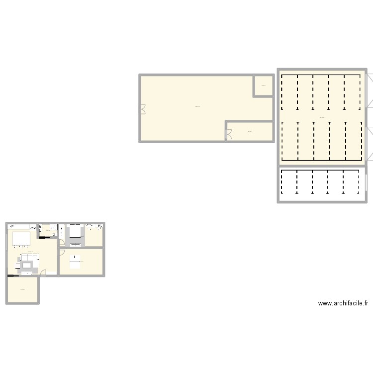 MAISON 1. Plan de 9 pièces et 491 m2