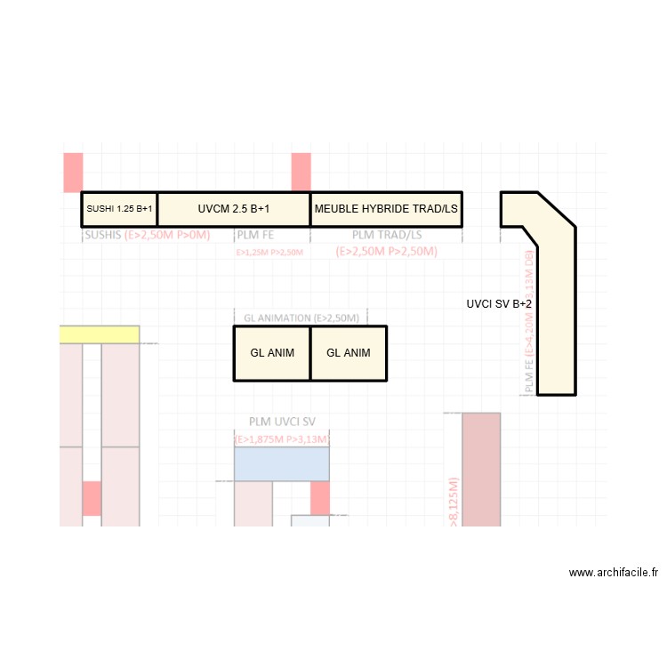 MONTCHAT. Plan de 6 pièces et 8 m2