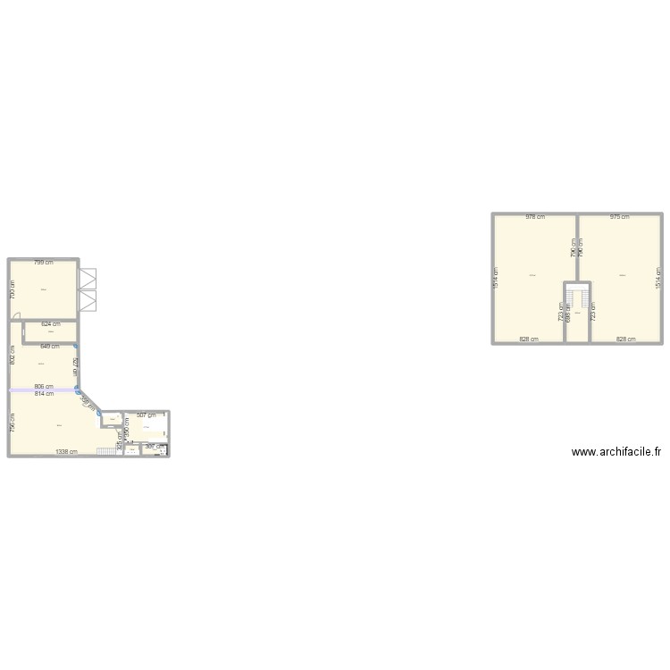 maison 1. Plan de 11 pièces et 525 m2