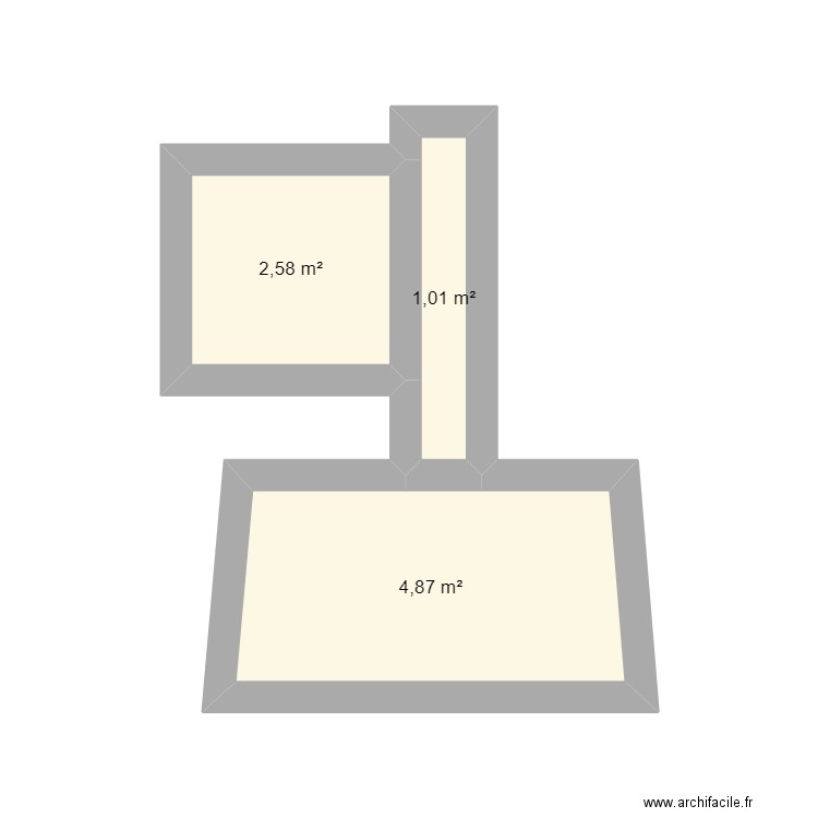 Repaire hopeshield. Plan de 3 pièces et 8 m2