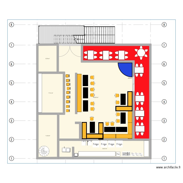 East Cloud. Plan de 6 pièces et 209 m2