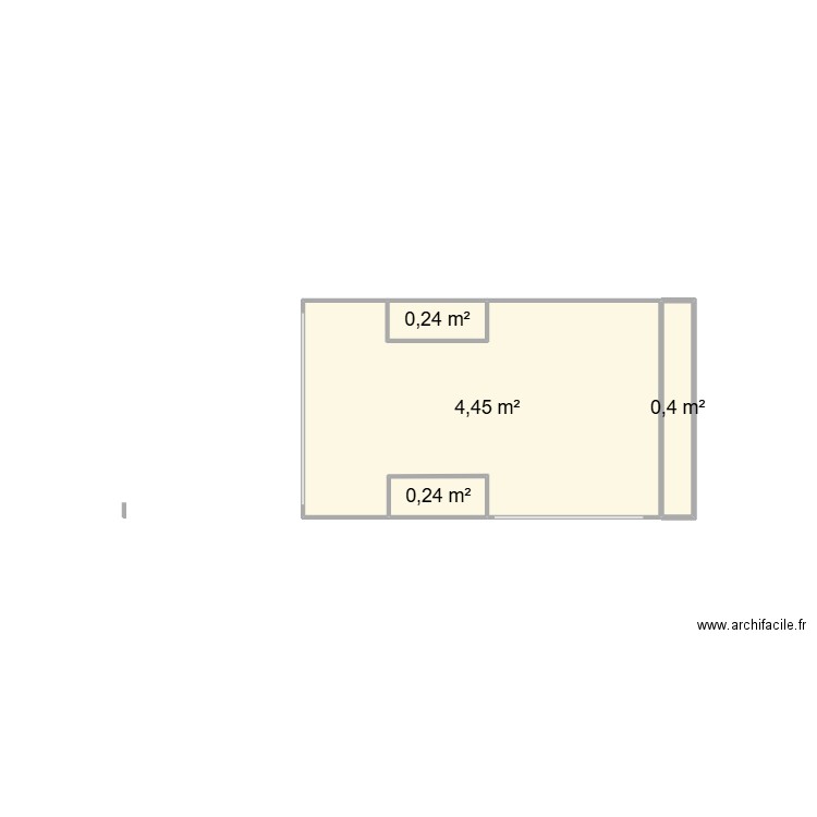 projet master . Plan de 4 pièces et 5 m2