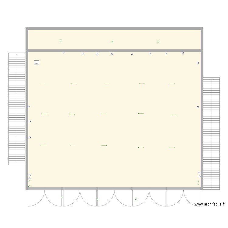 Hangara DEVIS 2. Plan de 2 pièces et 368 m2