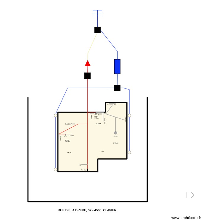 lince. Plan de 1 pièce et 39 m2