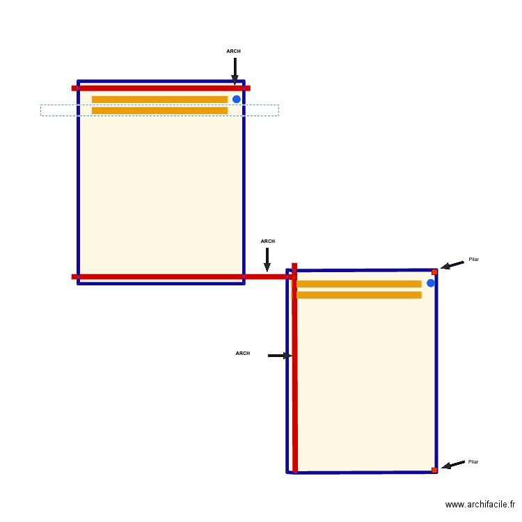 Shane conreavy BIS. Plan de 6 pièces et 36 m2