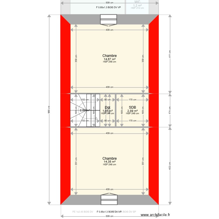 ML25000522. Plan de 12 pièces et 111 m2