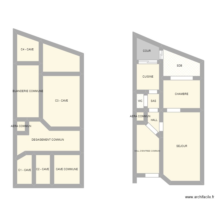 FIVE 32. Plan de 19 pièces et 64 m2