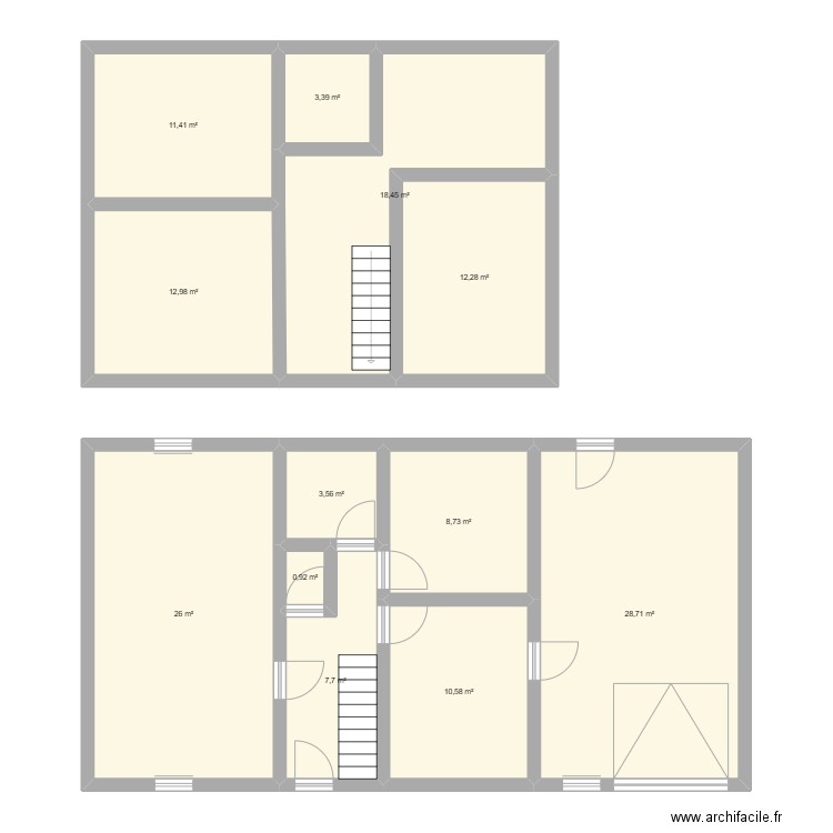 futur maison (plan d'origine). Plan de 12 pièces et 145 m2