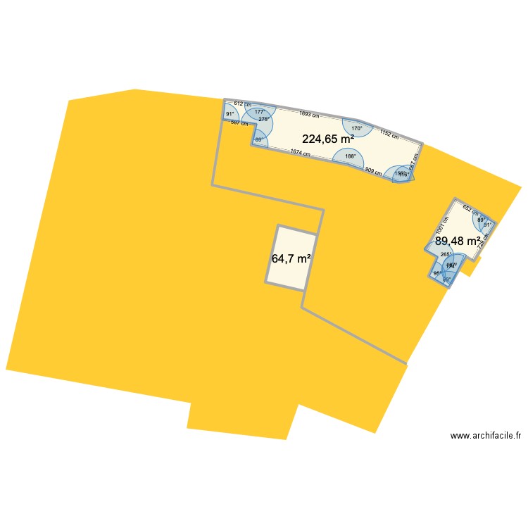 MAISON MDB BERRY. Plan de 3 pièces et 379 m2