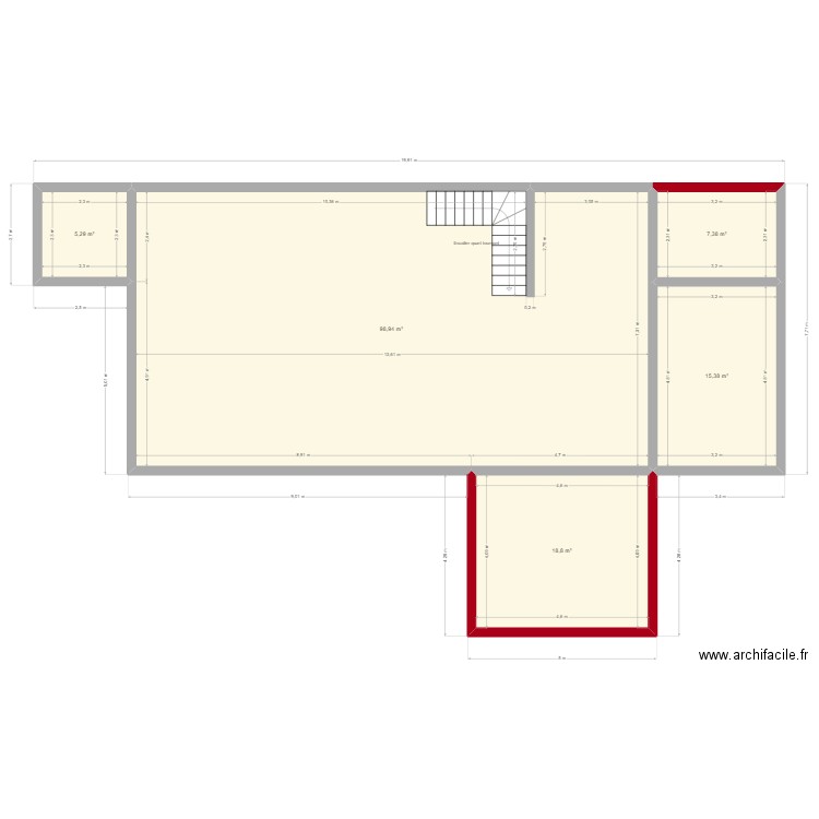 SB2L_plancher_r+1_longue_portée. Plan de 0 pièce et 0 m2