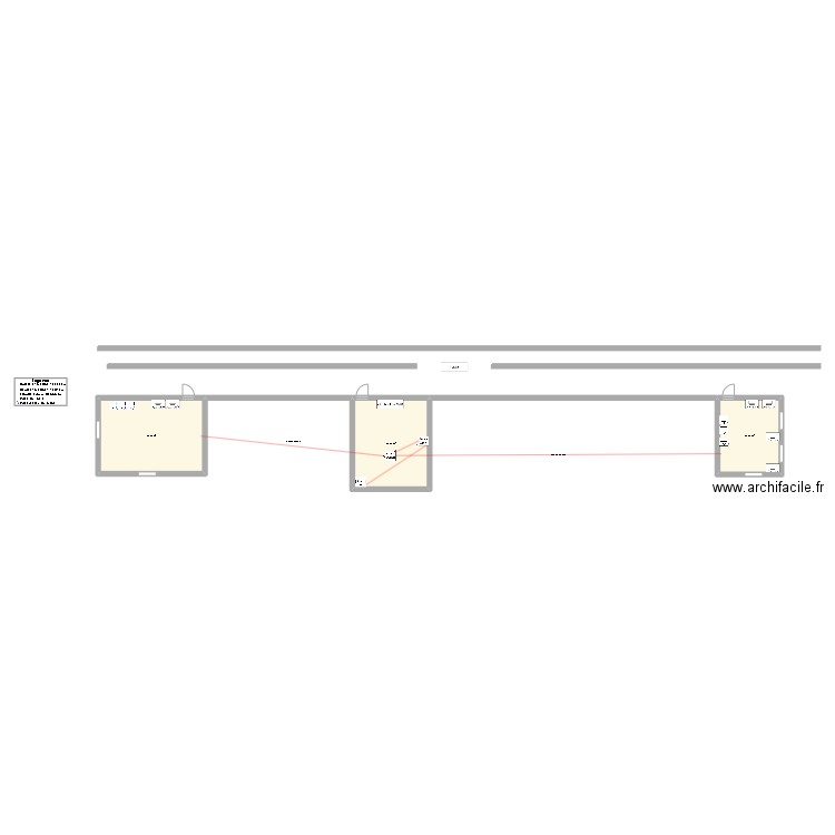 Exercice cours reseau. Plan de 3 pièces et 84 m2