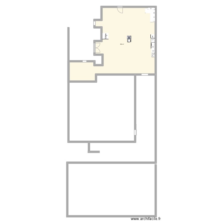 heidi. Plan de 1 pièce et 90 m2