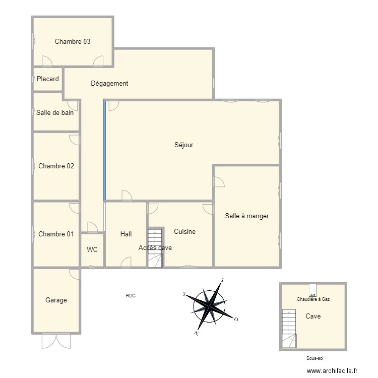 0_CroquisAm_CORNET2308. Plan de 14 pièces et 208 m2