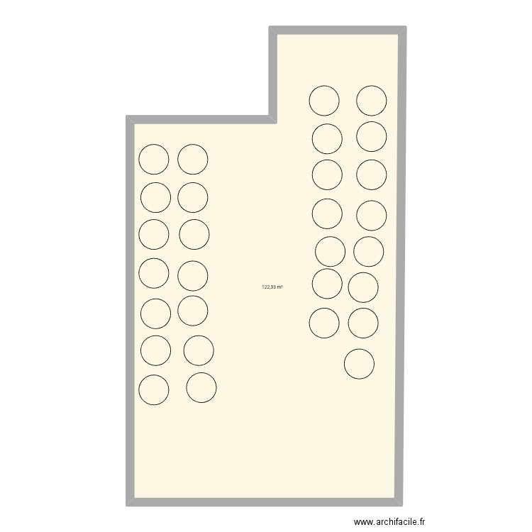 Rob. Plan de 1 pièce et 122 m2