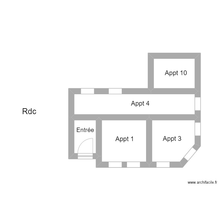 picard eric. Plan de 5 pièces et 16 m2