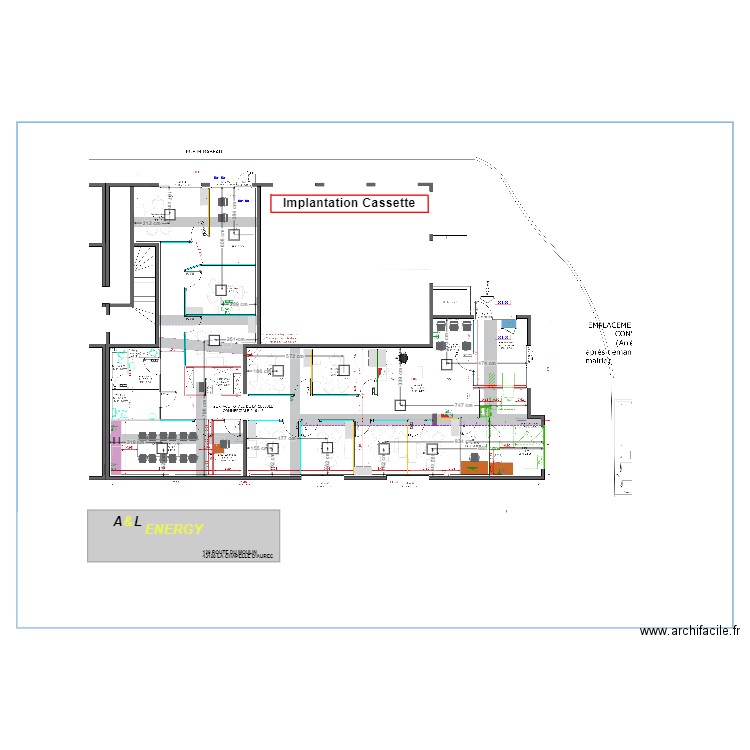 Implantation cassette caisse d'epargne  . Plan de 0 pièce et 0 m2