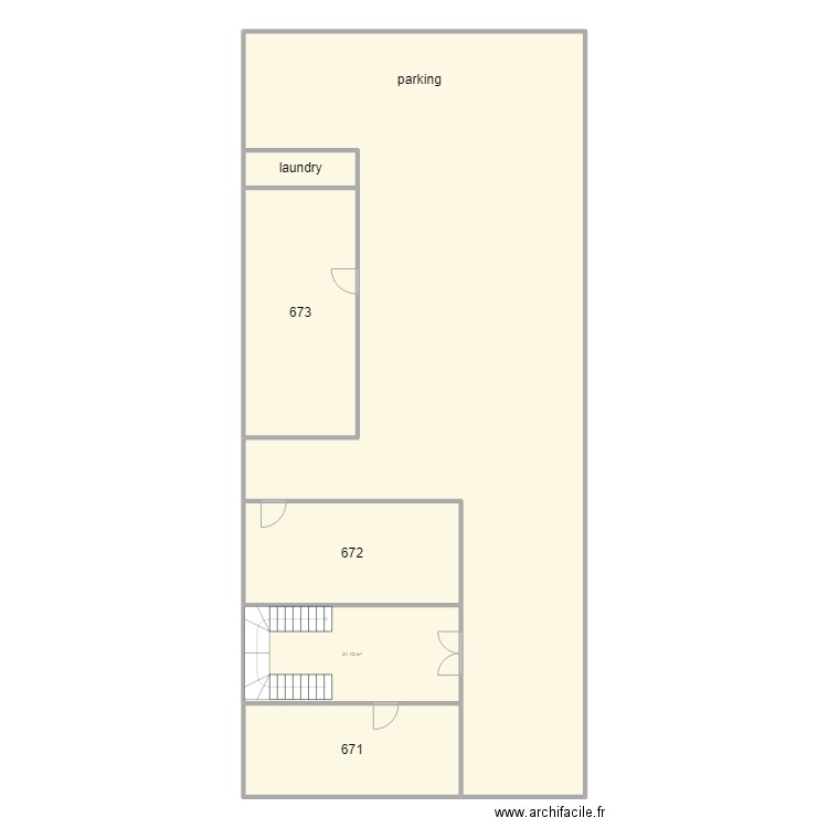 67 victor hugo. Plan de 6 pièces et 262 m2