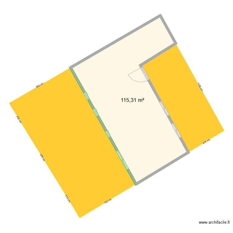 carentoir. Plan de 2 pièces et 231 m2