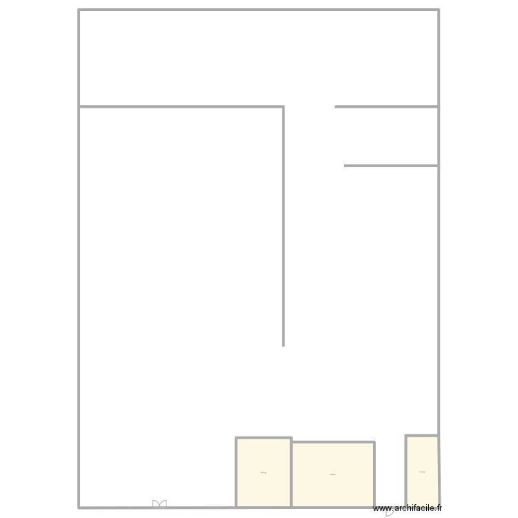 FABRILOR. Plan de 3 pièces et 119 m2